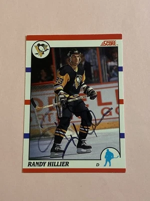 Randy Hillier 1990-91 Score IP Auto Autograph  - Image 1 of 3