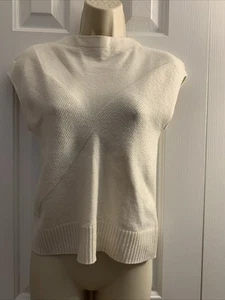 Club Monaco Cream Sleeveless Sweater Shell Size Small NWOT - Picture 1 of 10