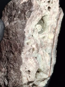 Botryoidaler Prehnit Michigan Kewenaw Mineral Kupfer Probe Druzy Calcit  - Bild 1 von 14