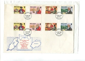 Isola di Man 1981 Mark Wilks coppia grondaie FDC annullate Ramsey - Foto 1 di 1