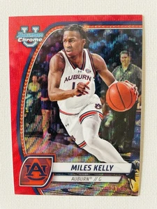 2024-25 Bowman University Chrome Miles Kelly #ALT-2 Red Wave Refractor #’d/45 RC - Picture 1 of 2