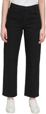 Calvin Klein Women High Rise Straight Leg Jean - Image 1 of 4