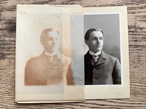 IMPRESIONANTE Foto FUERTE IMPRESIÓN FANTASMA Extraña Funda Papel Original 1900 ESPÍRITU? - Imagen 1 de 5