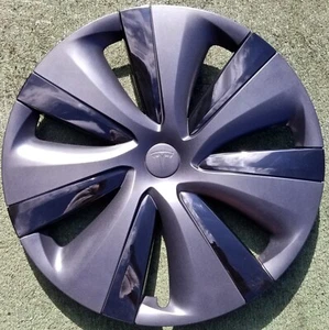 Factory Tesla Model S 3 Plaid Wheel Cover Center Cap OEM TEMPEST 19 1486286-00-A - Picture 1 of 7