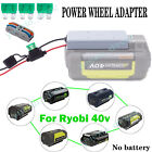 Power Wheels Adapter For Ryobi 40V Li-Ion Battery Dock Power Connector DIY Tools