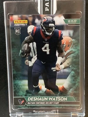 2017 Panini Deshaun Watson Rookie#58 POP 10 4/10. NFL History!Benefits Charity❤️ - Image 1 of 4