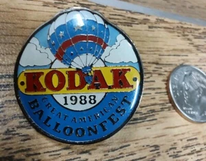 Great American Balloonfest Pin VTG 1988 Kodak Camera 100th Anniversary Vintage - Picture 1 of 2