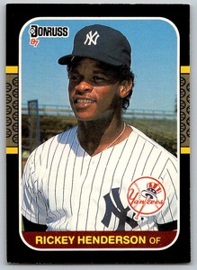 1987 Donruss #228 Rickey Henderson    New York Yankees