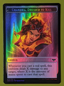 FOIL DS Token Chandra, Dressed to Kill & Blood x1 Innistrad: Crimson Vow 1x MTG - Picture 1 of 1
