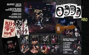 CUSTOM KISS ALIVE 1975 BOX VINYL LP BOX SET PICTURE DISCS MASKS! LITHOS! POSTERS - Picture 1 of 9