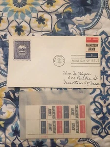 FDC and Plate Block Salvation Army 1267 - Picture 1 of 1