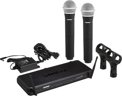 Shure Dual Vocal Wireless System Mikrofon Mikro Empfänger Set SVX288J PG28-JB1 - Bild 1 von 4