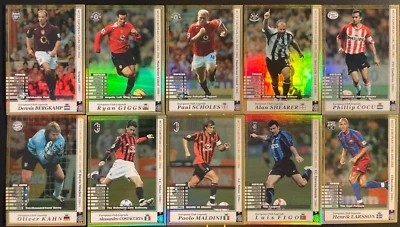 2005-06 Panini WCCF All Time Legends ATLE Juego completo (10) y posiciones en la parte posterior Foto 1 de 4