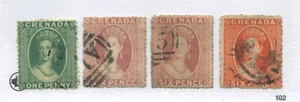 Grenada QV 1863-71 various values to 6d used - Picture 1 of 1