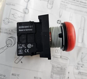 MOELLER RMQ TITAN M22-L-R+M22/A+M22-LED230-R/G/W IEC/EN 60947-5-1 LED LIGHT - Picture 1 of 21