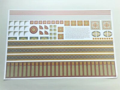 Papel pintado para casa de muñecas miniatura Brodnax fronteras victorianas y decoración escala 1:12 Foto 1 de 4