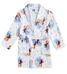 NWT FROZEN Robe Girls Size 6 7 8 Bathrobe Elsa Anna Pajamas or Swimsuit Cover Up - Picture 1 of 2