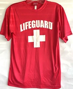 Lifeguard T Shirt Size S Mens Red Short Sleeve Crewneck Graphic - Picture 1 of 3