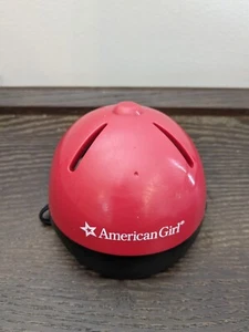 American Girl Doll Saige's Horse Riding Helmet Red Black Doll Accessory Toy - Foto 1 di 6