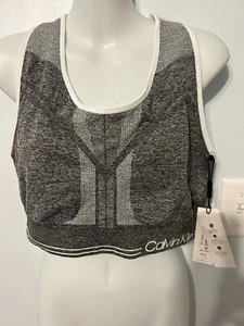 NWT Calvin Klein Performance Racerback Med-Impact Reversible Sports Bra Plus 2X - Picture 1 of 5