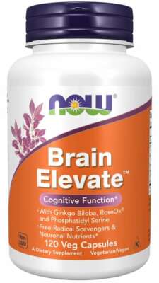 NOW Foods Brain Elevate - 120 Veg Capsules