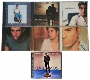 Julio Enrique Iglesias Jr 7 CD Lot Latin Ballads Romance Pop Spanish Vintage - Picture 1 of 2