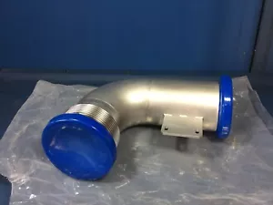 HIGH VACUUM 4'' 90 DEGREE FITTING WITH FLEXIBLE BELOW END - Picture 1 of 6