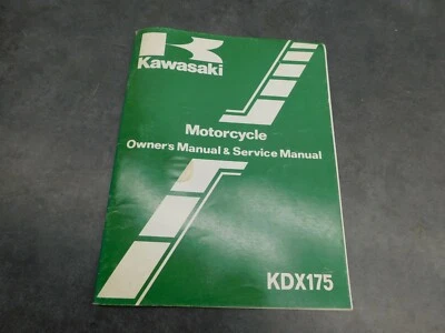 Manual de servicio del propietario Kawasaki KDX 175 KDX175 1423    Foto 1 de 4