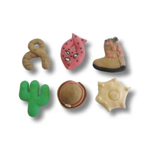 24 x Edible Western Cowboy Themed Cupcake Toppers Decorations Party Cakes - Picture 1 of 1