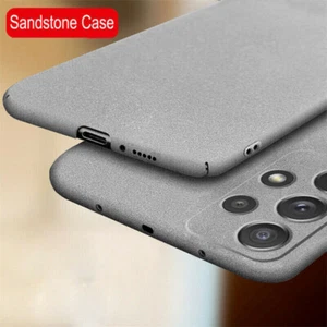 For Samsung Galaxy S25 S24 Ultra S23 S22 S21 A55 Matte Sandstone Hard Case Cover - Picture 1 of 13