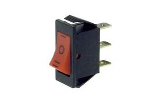 Deviatore a bilanciere unipolare a 3 posizioni con tasto rosso 250V 16A 220V - Picture 1 of 1