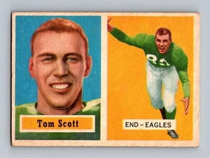 1957 Topps #25 Tom Scott VG-VGEX Vintage Football Karte - Bild 1 von 2