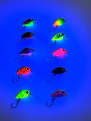 Balzer Trout Attack Wobbler  UV Active Crank 3cm 2g Forelle / Barsch sinkend - Bild 1 von 2