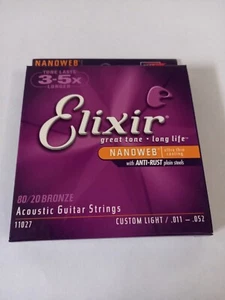 SET CORDE ELIXIR NANOWEB 11027 .011/052 - Imagen 1 de 1