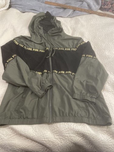 UNDERCOVER Felpa a vento Victoria’s Secret rosa verde medio e nero oro rete maglia