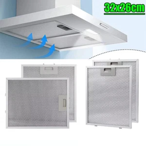 1/2pcs Filter For Range Hood Aluminized Grease Parts Replacement Stainless Steel - Picture 1 of 26