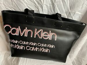 Calvin Klein Tannya Extra-Large Logo Tote (Black) NWT!!!