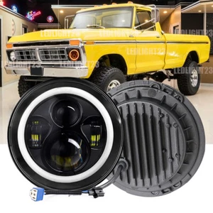Fit 1953-1977 Ford F-100 F-250 F-350 Pickup 1pc 7" LED Headlight Sealed Beam - Picture 1 of 12