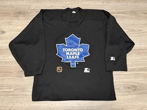 Vintage 90s Toronto Maple Leafs NHL Starter Hockey Practice Jersey Men's Medium - Picture 1 of 7