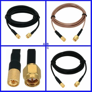 10-32 Microdot to SMA Male Cable Vibration Sound Transducer Accelerometer TOFD - Picture 1 of 4