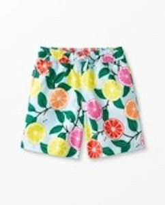 NWT Hanna Andersson Boys Sweet Citrus Swim Trunk Shorts - Size 12 - Picture 1 of 2