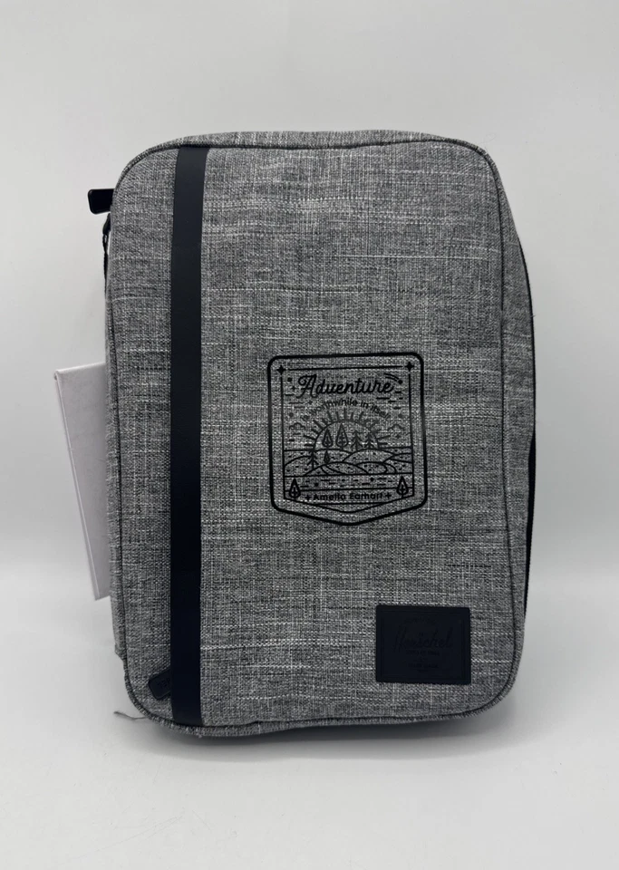 Herschel Supply Tech Organizer Travel Kit Light Gray Raven Crossshatch