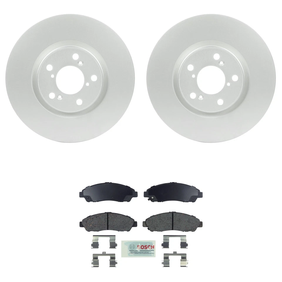 Kit de pastillas de freno de disco de cerámica con rotores delanteros Bosch para MDX DZX Foto 1 de 1