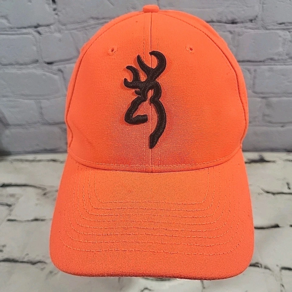 Browning охоты безопасности крышка с 3D Buckmark пламени оранжевый мяч крышка шляпа  - Изображение 1 из 4