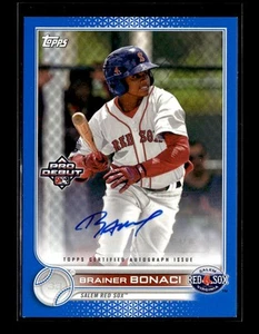 2022 Topps Pro Debut #PD-79 Brainer Bonaci Autographs Blue #/150 - Picture 1 of 2