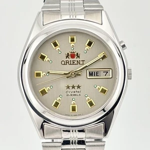 ORIENT Three Star EM6Q-C0 Automatic Watch 35mm Crystal Dial 21 Jewels - Picture 1 of 10