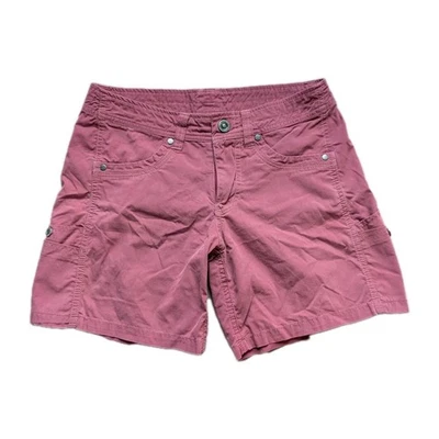 KUHL 女式自由短裤 2 码灰尘紫色户外远足 Gorpcore — 第 1/4 张图片
