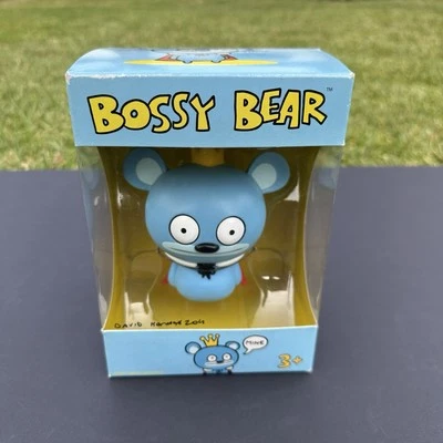 Bossy Bear 5" Vinyl Figure 2007 David Horvath Blue New In Box - Image 1 of 4