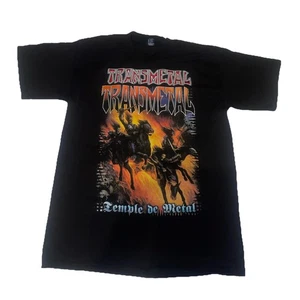 T-shirt Rock Revolucion ricamata Transmetal Temple of Metal stampa all over - Foto 1 di 7
