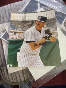 Sports Memorabilia: Rare, Signed Don Mattingly Baseball Official Mlb Photo - Picture 1 of 4